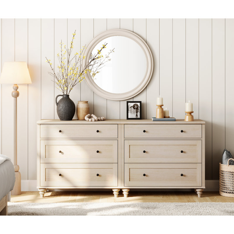 Commode de rangement Scarlett, Beige / Beige