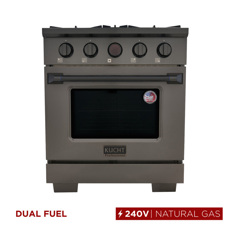 Kucht 30'' W Free Standing Range, Natural Gas