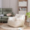 Aeri Compression Medium Adult Soft Fabric Bean Bag Chair With Foam Filled