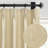 Kassia Pinch Pleated Faux Linen Textured Blackout Thermal Insulated Curtains-454536098-461733264