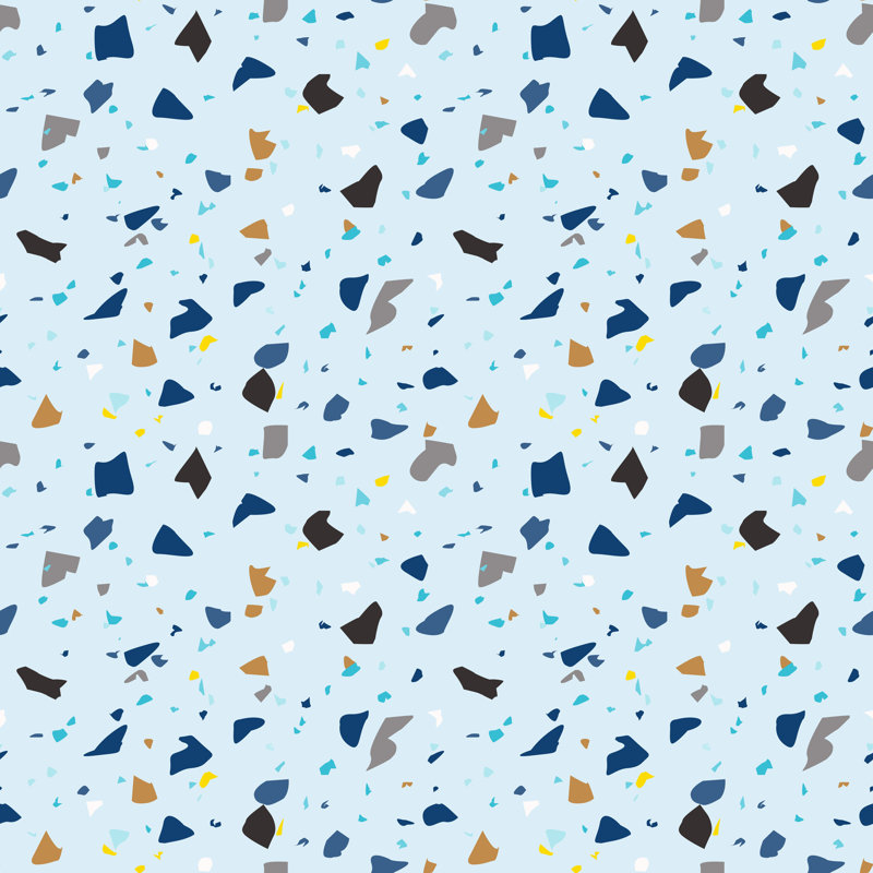 Rouleau de papier peint adhésif Aquetzalli Terrazzo, L 16,67 po x l 25 po