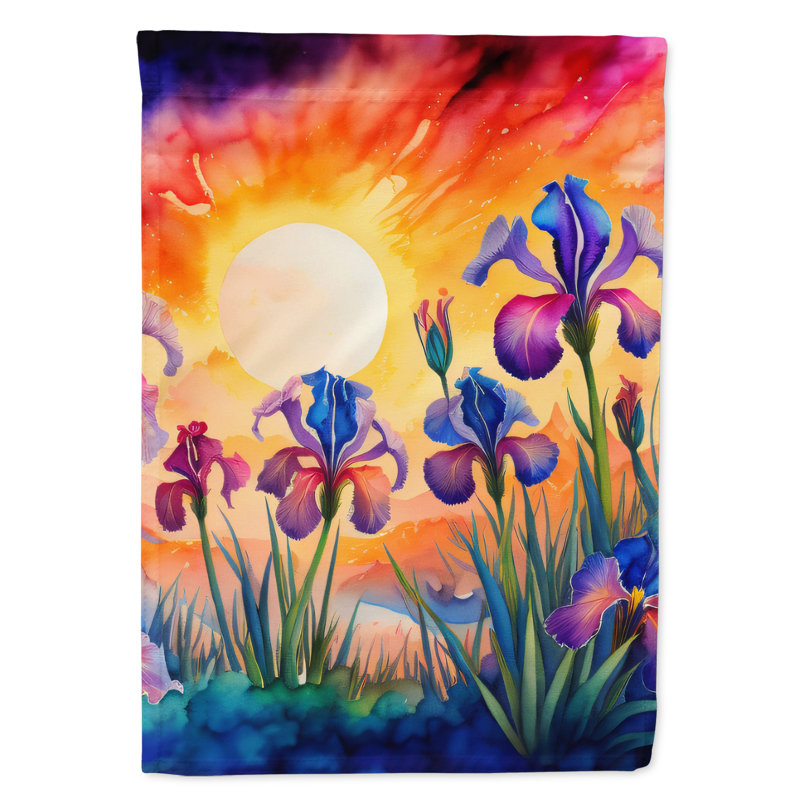 Drapeau de jardin double en polyester H 15,5 po x l 11,25 po