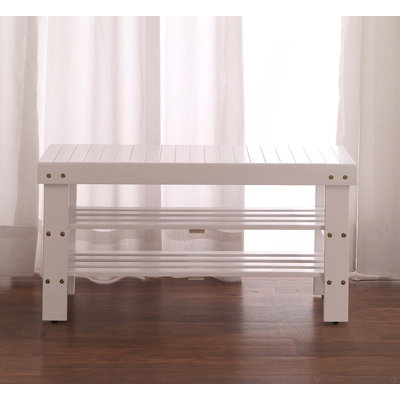 Pina Quality Solid Wood Shoe Bench, Finish
