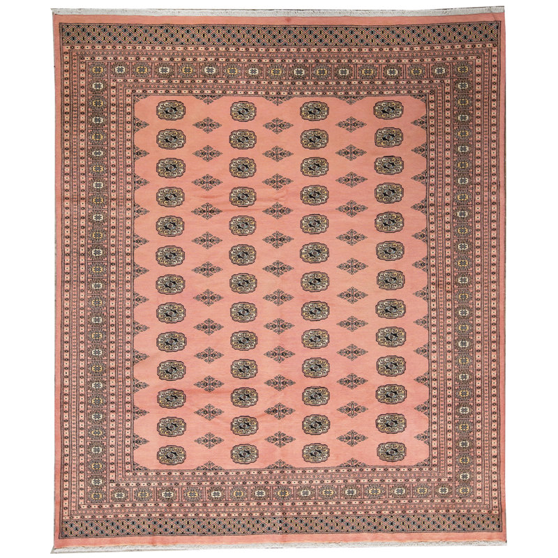 Tapis rouille / brun de haute qualité noué à la main