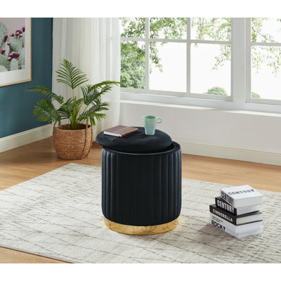 Velvet Ottoman