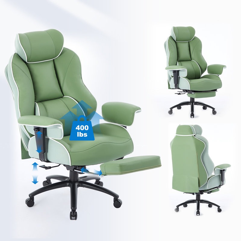 Big & Tall High-Back Ergonomic Office Chair, Green