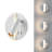 White LED Wall Sconce with Adjustable Spotlight-1256043695