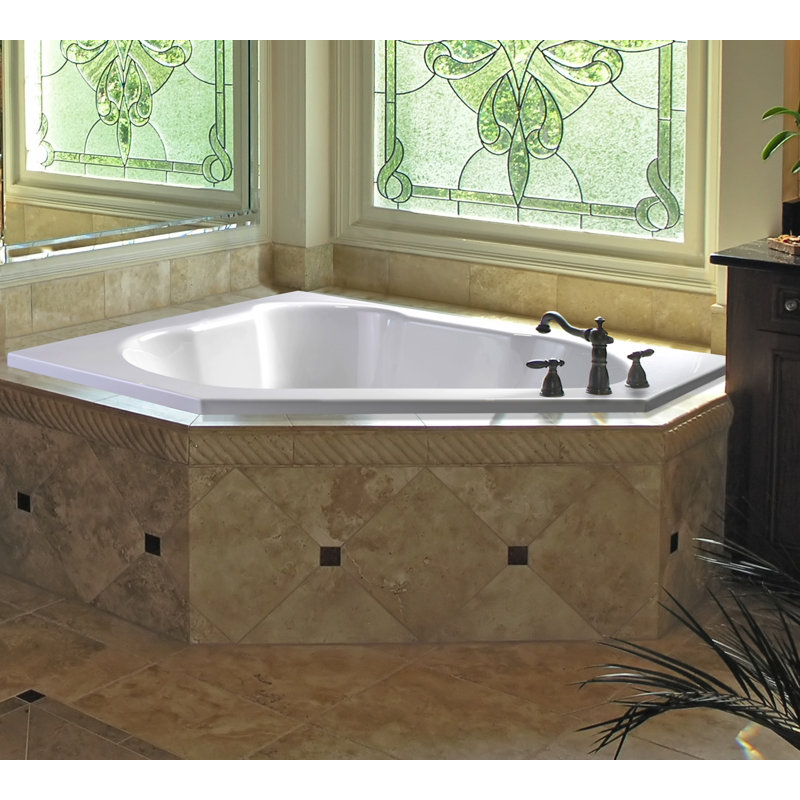 Eureka II 60'' x 60'' Drop-In Soaking Acrylic Bathtub