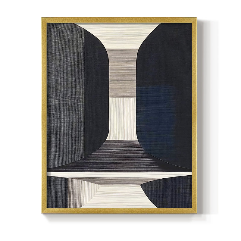 "ABSTRACT Series DCLX III" par J Paul, Doré, H 11 po x l 9 po