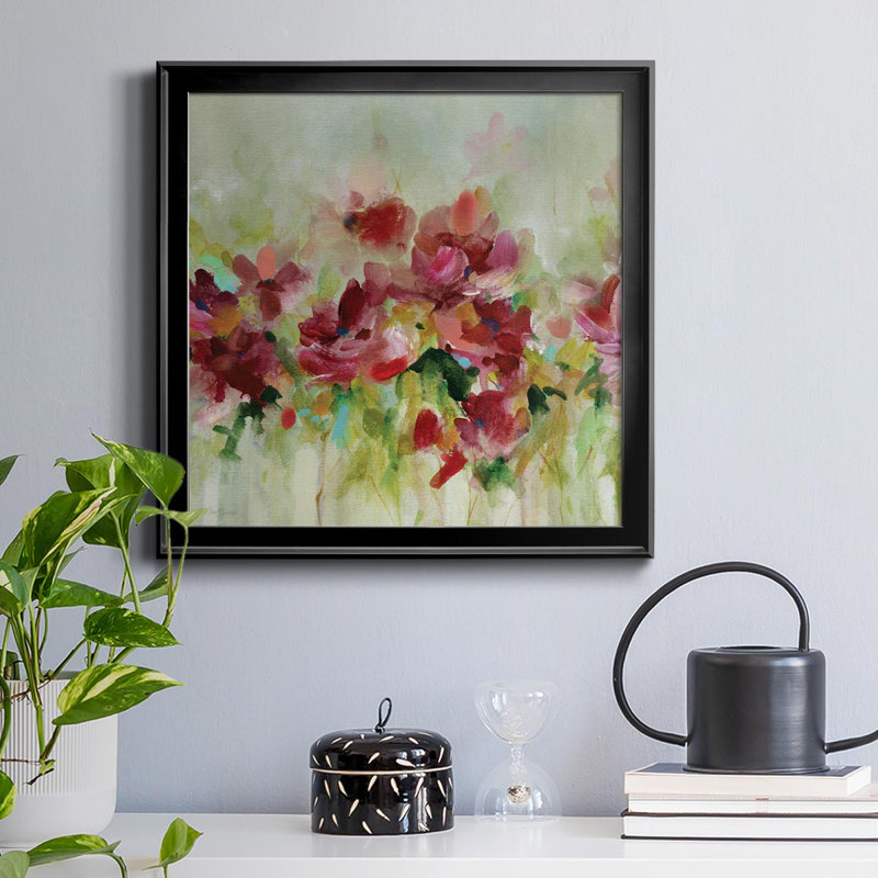Garden Play I - Peinture sur toile encadrée, Noir, H 30,5 po x l 30,5 po x P 1,5 po