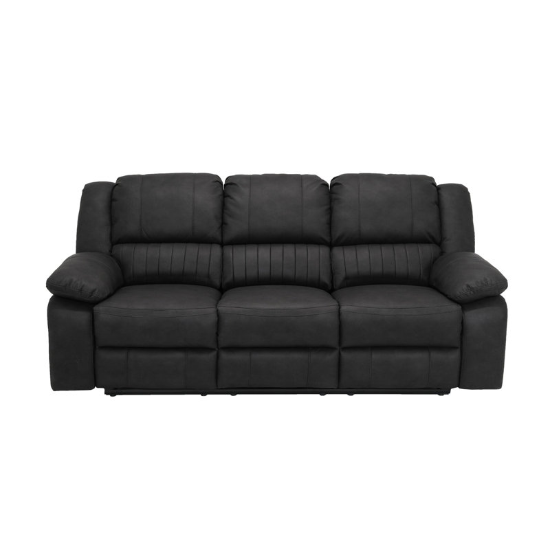 Black Reclining Sofa