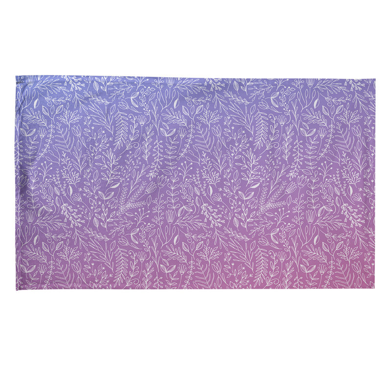 Torchon Mcguigan Ditsy, Sergé de coton, Rose / Mauve