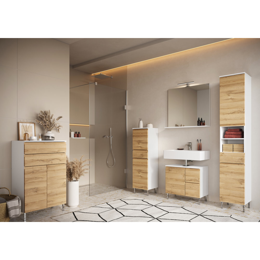 60 x 97 cm freistehender Badschrank Teramo