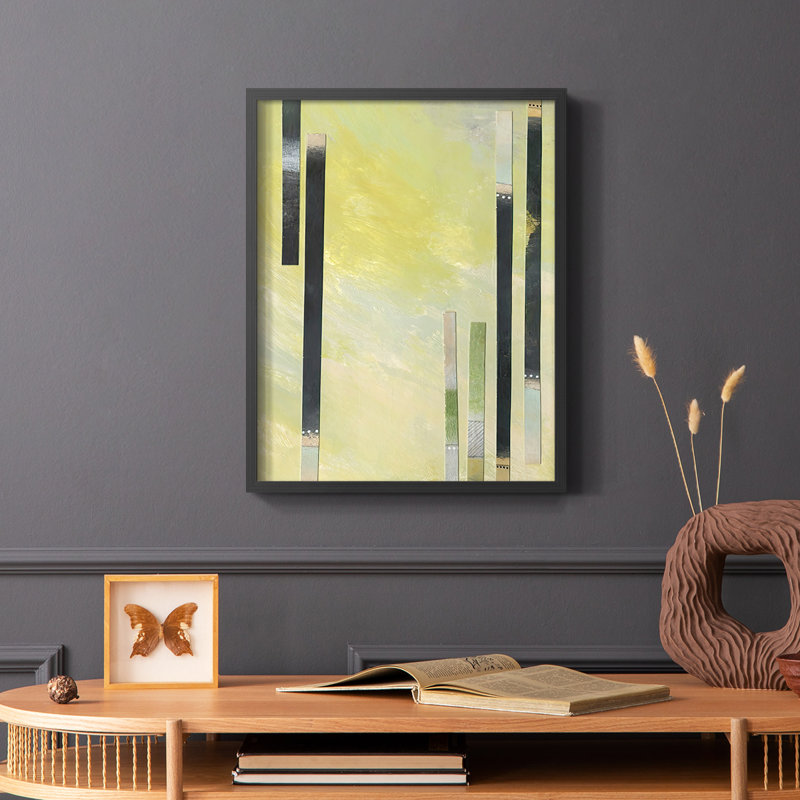 Neutral Assemblage I, reproduction encadrée - bois massif, Noir, H 28 po x l 22 po