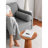 Modern 3-Seat Sofa, Grey Linen Upholstery, 77.2 x 32.3 x 36.6 inches | 100% Hornbeam Frame & Wooden Legs, Seat Height: 16.9 inches, Seat Depth: 21.7 inches | Stylish & Comfortable for Living Room, Durable Design