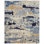 Emely Hand Knotted Wool Abstract Area Rug in Blue