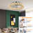 Chrome Crystal Ceiling Fans With  Stepless Dimming LED Remote Control,17.7In