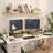Dual Monitor Stand Riser With Two Drawers, Extra Large Storage For 2 Monitors, Desktop Oraganizer Computer,Laptop,Screen,Printer,TV