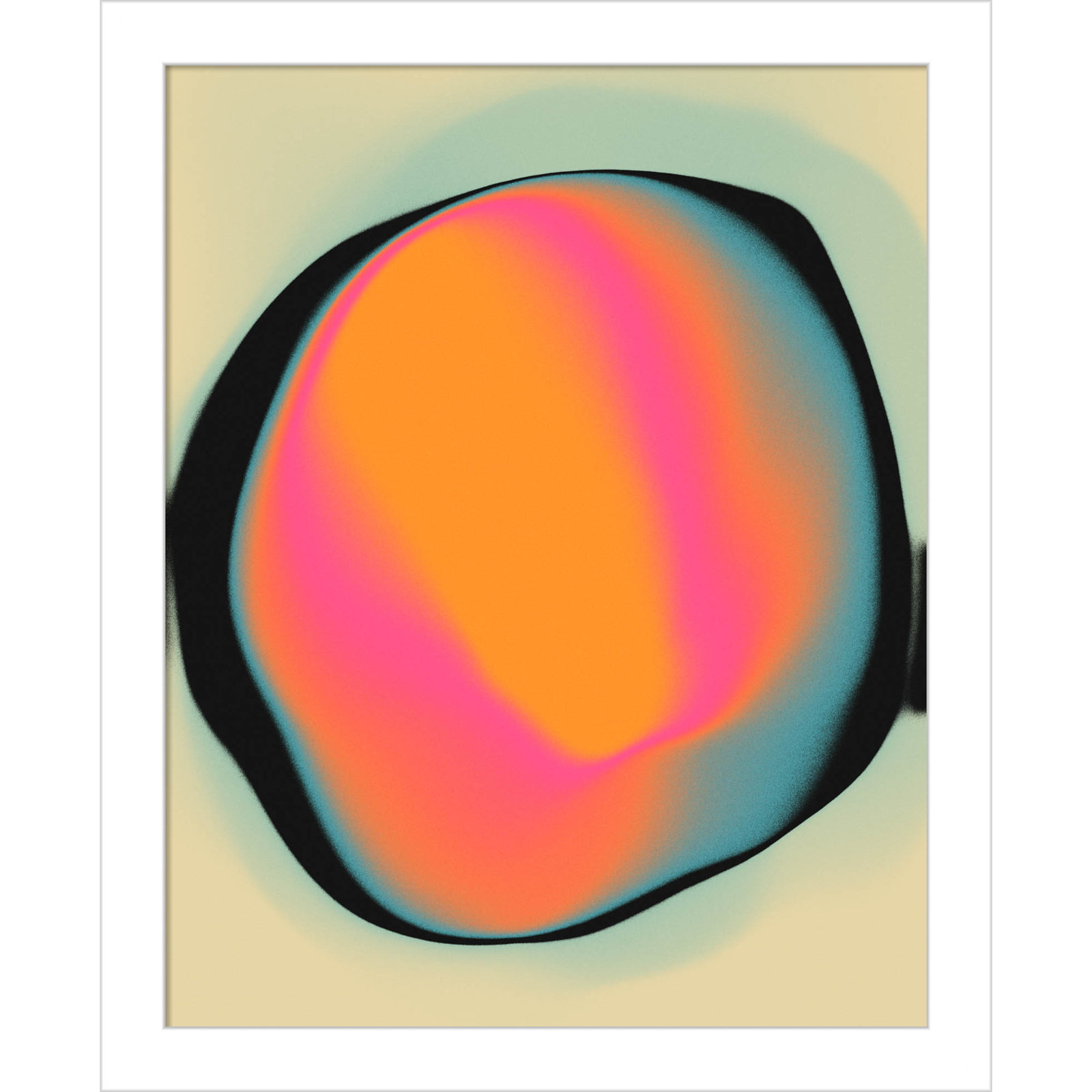 Ghost 2 by Jazzberry Blue, White, 13" H x 11" W x 1" D