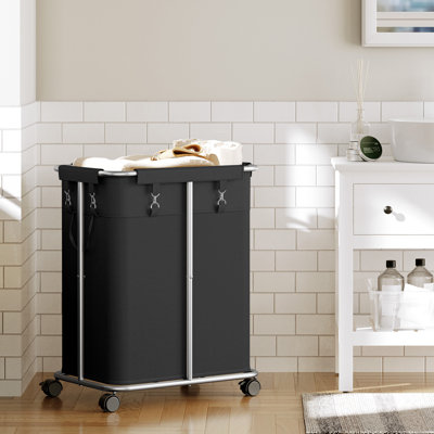 170L(45 Gal) Laundry Hamper With Wheels