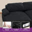 Canapé double rembourré avec assise profonde et 2 coussins Balconera
