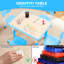 Ensemble de table et 4 chaises réglables pour enfants - Bureau d'activité antidérapant durable - Surface graffiti facile à nettoyer - Polyvalent pour le bricolage, l'étude et le jeu - 2 à 10 ans - Maison, zone d'étude, garderie - Bleu-1135783698