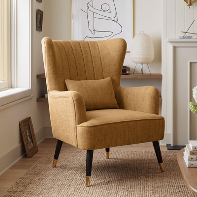 Nettey Upholstered Wingback Chair
