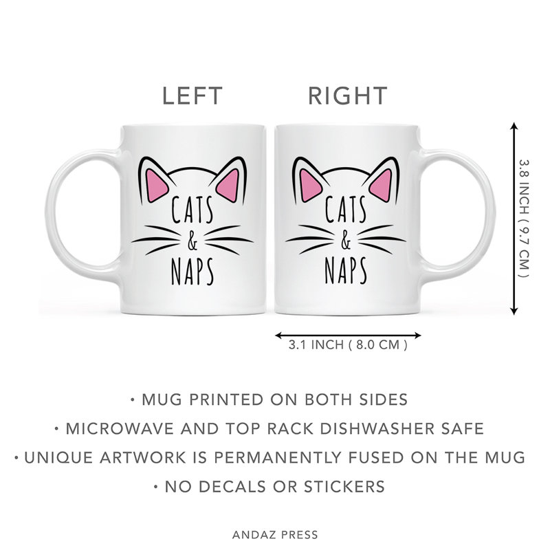 Tasse à café «Funny Cat Lover Naps», Chats et siestes