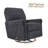 Kimberlly Upholstered Swivel Rocker Manual Recliner Living Room Recliner Bedroom Relaxing Chair-18451960