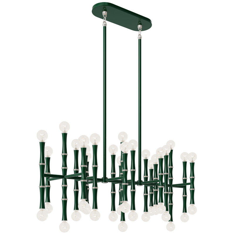 Kane Pendant Light, Jungle/Polished Nickel