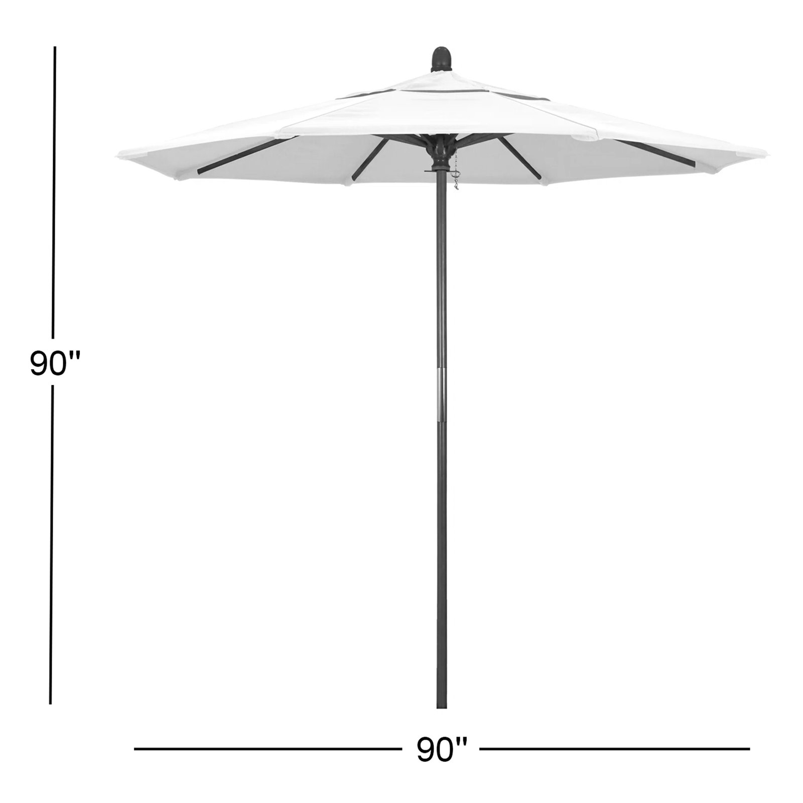 Manford 90'' Outdoor Umbrella, Terrace Fern Performance