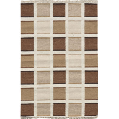 Jarod Geometric Wool Hand Woven Area Rug