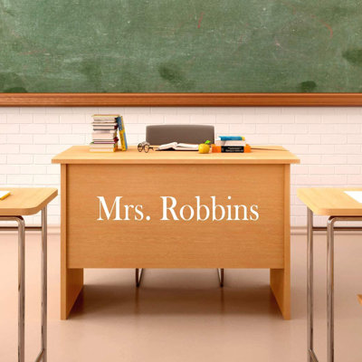 Text & Numbers Non-Wall Damaging Wall Decal