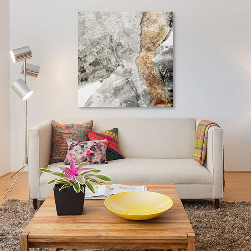 « dispersed rocks », impression sur toile, H 12 po x l 12 po x P 0,75 po, Pas de tapis, Toile tendue
