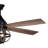Okanagan 52 in. Black and Burnished Teak Indoor Rod Mount Farmhouse Ceiling Fan with Reversible Burnished Teak-Black Walnut Blades, Dimmable LED Light Kit and Remote Control, 3 Speeds, Metal Cage Shade