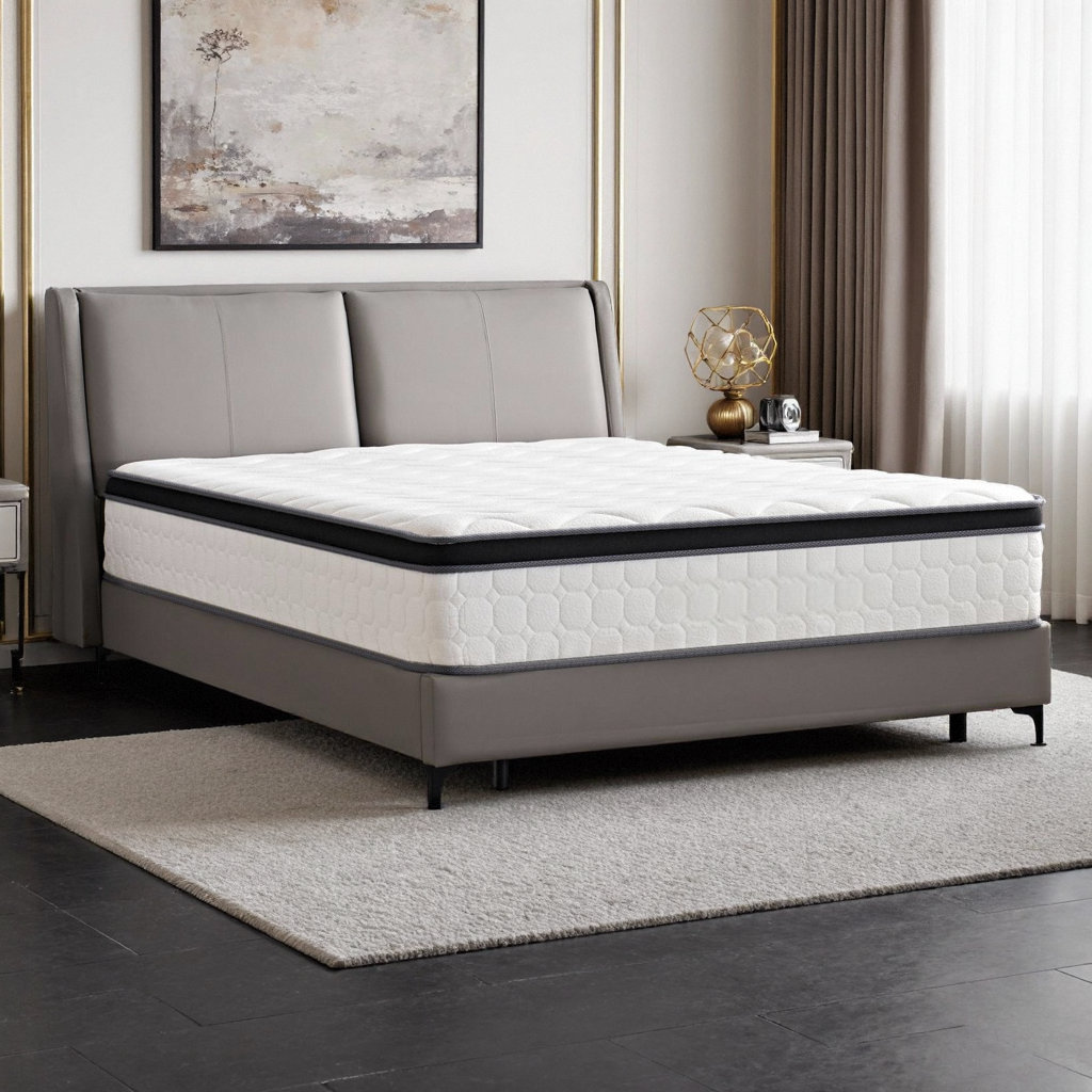 Latitude Run® 12 Inch King Size Medium Firm Pocketed Coil Mattress with ...