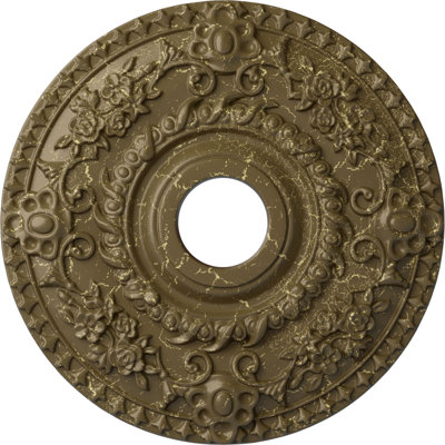 Médaillon de plafond de 18 po x P 3 po x P 1 1/2 po (convient aux auvents jusqu'à 7 1/4 po)