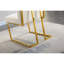 Ensemble de 2 chaises de salle à manger Modern Velvet, conception capitonnée et base en acier inoxydable-5635012-5635013