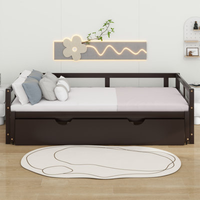 Wooden Daybed With Trundle