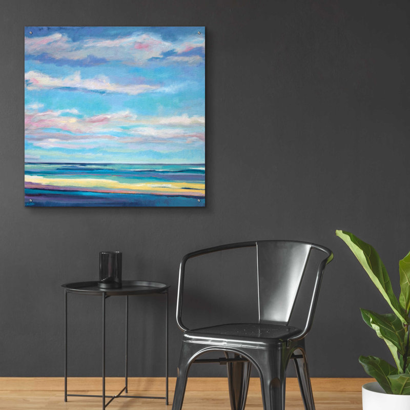 «Tidal Surge» par Niki Arden, art mural en verre acrylique, H 36 po x l 36 po x P 0,2 po