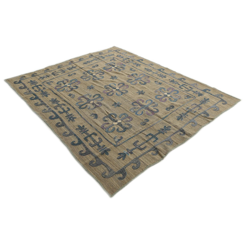 Tapis carré brun clair Oldfield