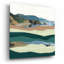 Art mural en verre épique «Mountain Series 160» par Lorelle Rau, 12 po x 12 po