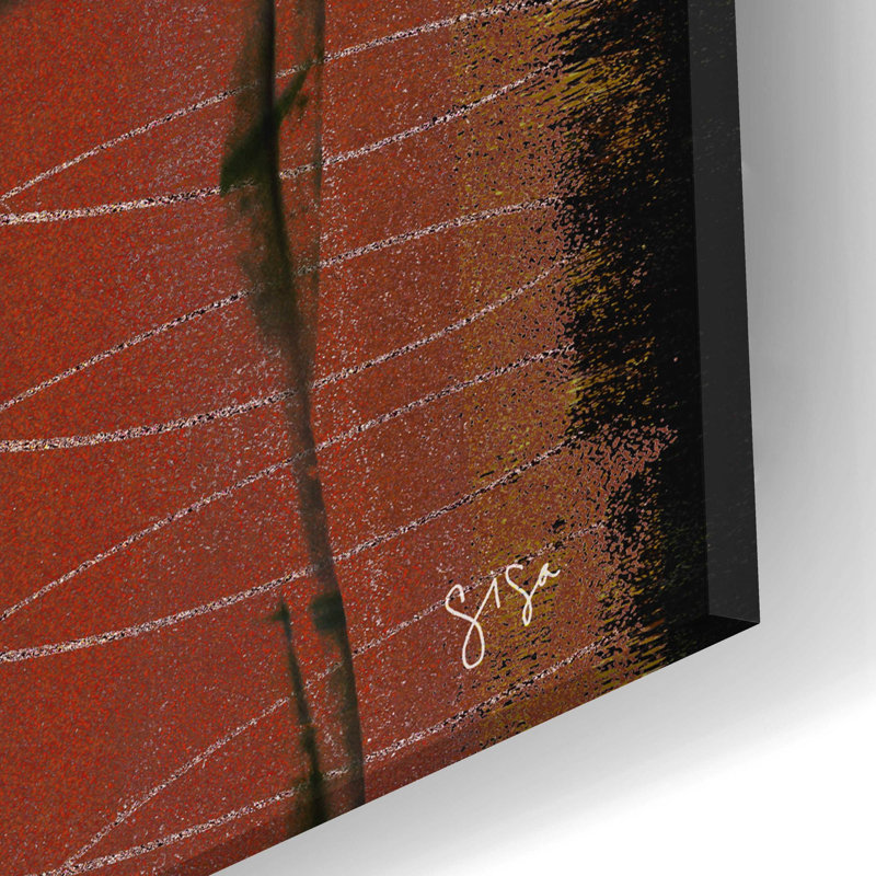 «Boot Collage» par Sisa Jasper, «Art mural en verre acrylique, H 12 po x l 24 po