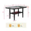 Table de salle à manger de comptoir de 60 po avec tablette inférieure de rangement, table supérieure en bois de marbre pour la salle à manger de cuisine