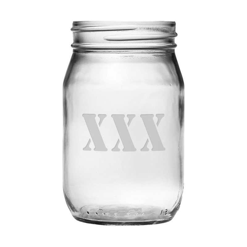 Pot de mason en verre lune