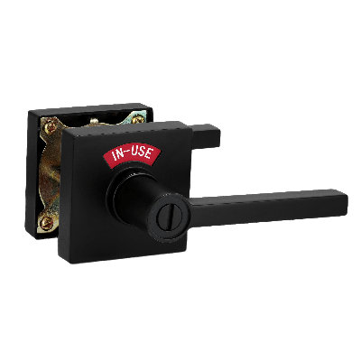 Vizilok Premium Privacy Bed & Bath Door Lever in Black Colour and for Enhanced Security System