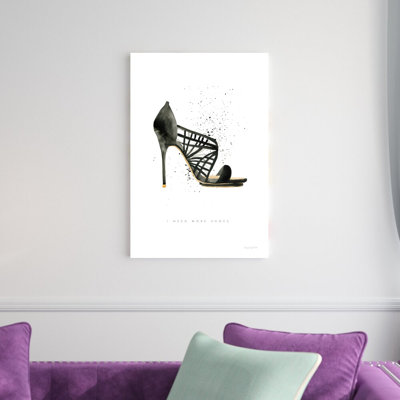" Stiletto Style I " by Mercedes Lopez Charro Painting Print