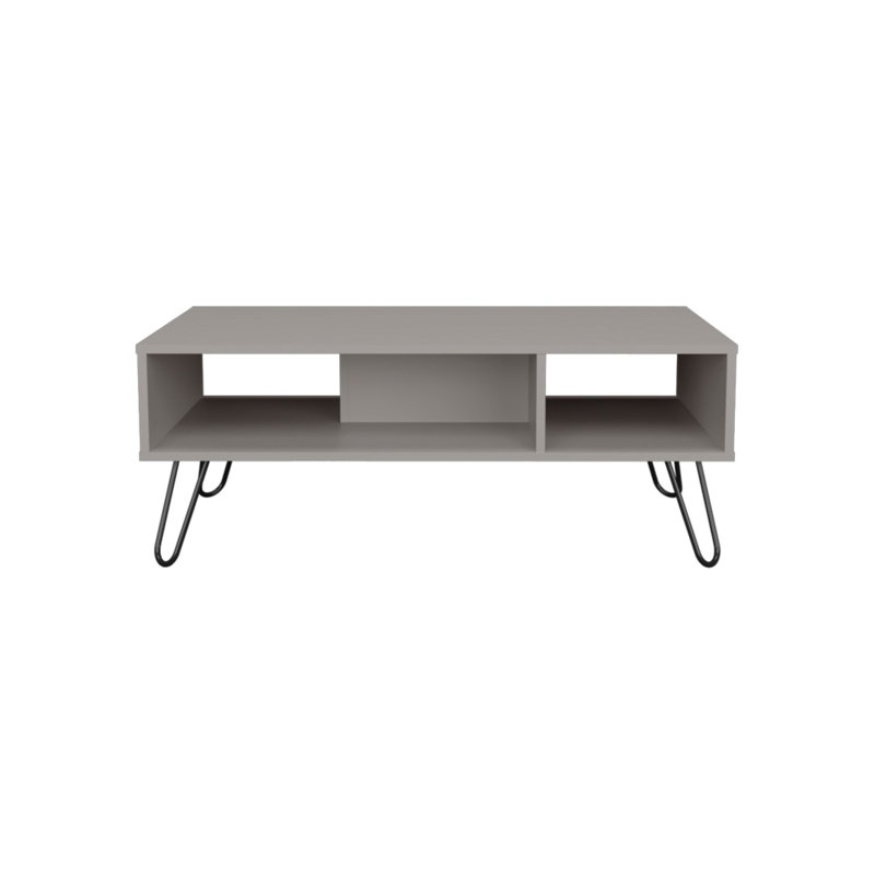 30" Gray Wood Solid Coffee Table