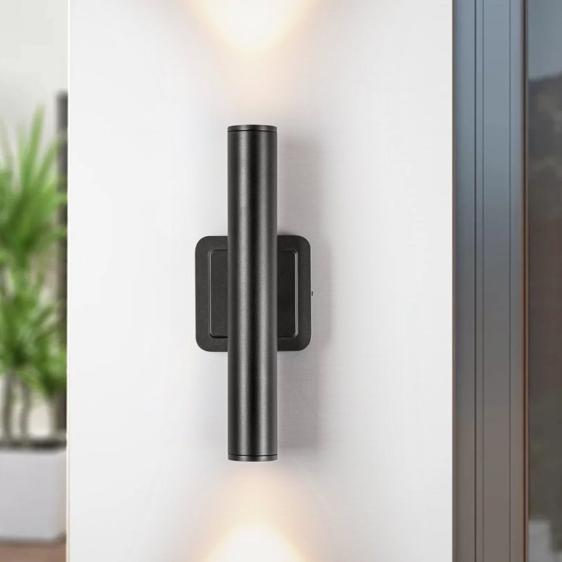 Applique murale d'extérieur à DEL en aluminium Kendo, H 11,81 po x l 4,33 po x P 3,35 po