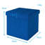 Chakera 30cm Wide Square Solid Colour Ottoman with Storage-744287257